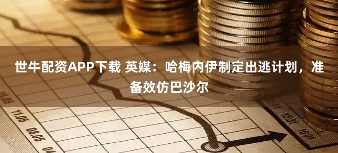 世牛配资APP下载 英媒：哈梅内伊制定出逃计划，准备效仿巴沙尔
